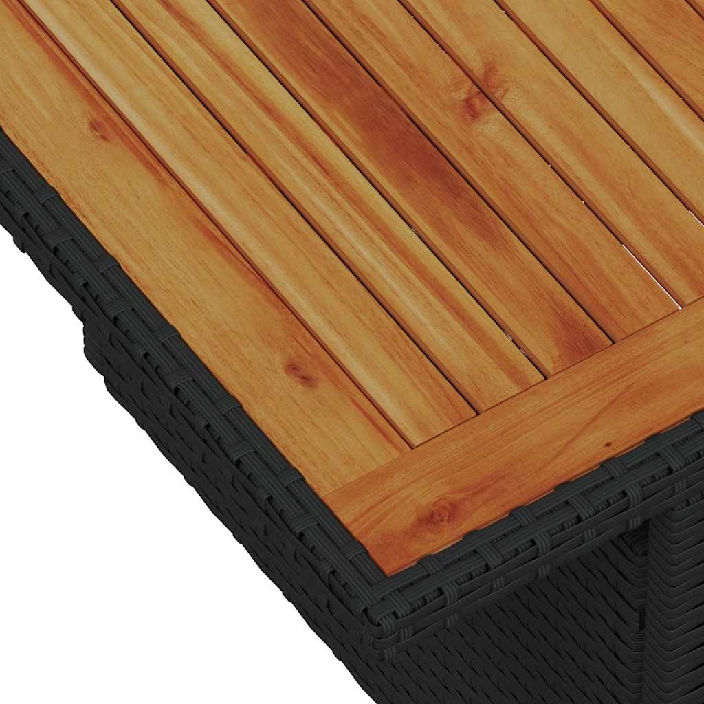 Set di divani da giardino 8 pezzi  con cuscini in polirattan nero 3358161