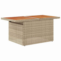 Set Divani da Giardino 9 Pezzi  con Cuscini Beige in Rattan Sintetico 3358297