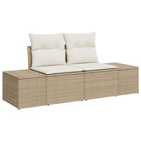 Set Divano da Giardino 5 pcs Beige Poly Rattan 3358696