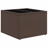 Set di divani da giardino 7 pezzi con cuscini in rattan polietilene marrone 3359187