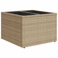 Set di divani da giardino 7 pezzi con cuscini beige in polyrattan 3359190
