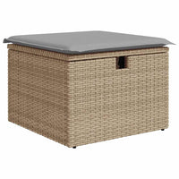 Set di Divani da Giardino  da 6 Pezzi con Cuscini Grigio Chiaro Rattan Poli 3359707