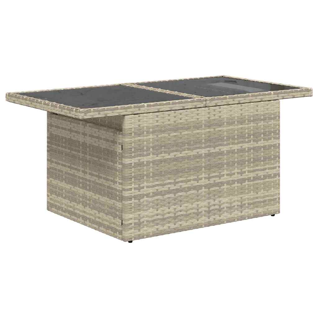 Set Divani da Giardino a 6 Pezzi con Cuscini Grigio Chiaro Polyrattan 3359709