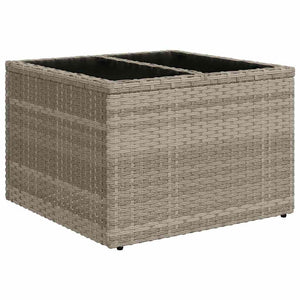 Set Divani da Giardino 9 Pezzi di  con Cuscini Grigio Chiaro in Rattan Sintetico 3360273