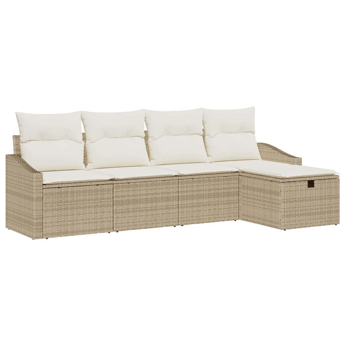 Set Divano da Giardino 5 pcs Beige 233 x 117 x 85 cm 3360592