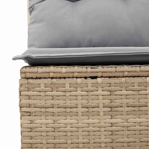 Set di Divani da Giardino  in 13 Pezzi con Cuscini Beige in Poly Rattan Acacia 3362197