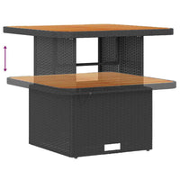 vidaXL Set Divano da Giardino con cuscino 8 pcs Nero Poly Rattan