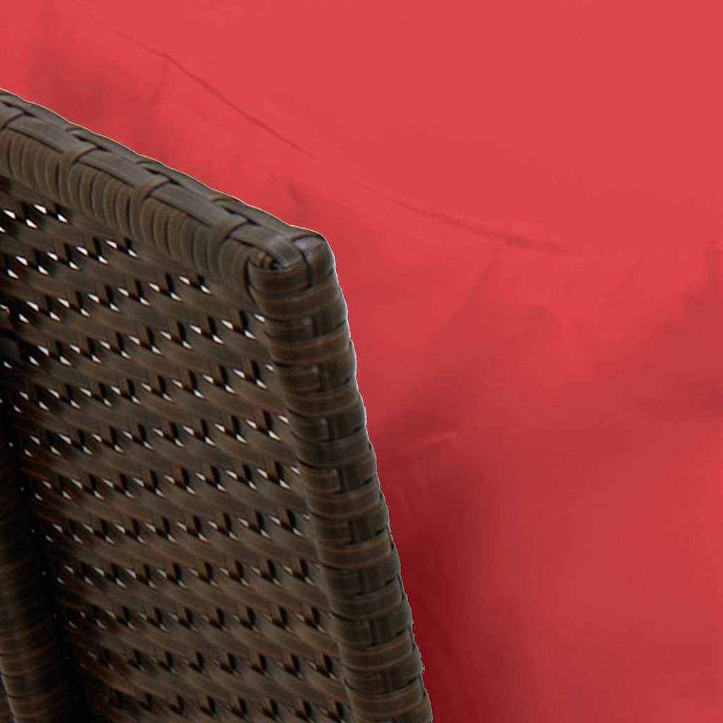 Divano da Giardino con Cuscini in Polyrattan Marrone 3365336