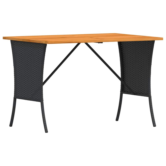 vidaXL Set Divani da Giardino 3 pz con Cuscini in Polyrattan Nero