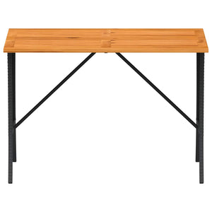 vidaXL Set Divani da Giardino 3 pz con Cuscini in Polyrattan Nero