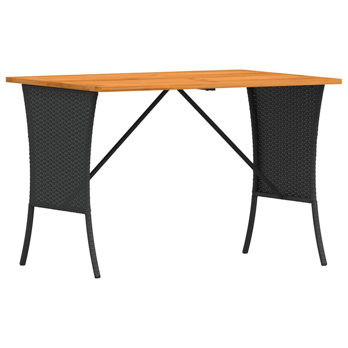 vidaXL Set Divani da Giardino 3 pz con Cuscini in Polyrattan Nero