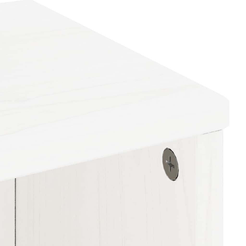 vidaXL Armadietti Laterali 4 pz ODDA Bianco 40x24x79 cm Legno di Pino