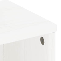 vidaXL Armadietti Laterali 4 pz ODDA Bianco 40x24x79 cm Legno di Pino