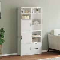 Armadietti Laterali 4 pz ODDA Bianco 40x24x79 cm Legno di Pino