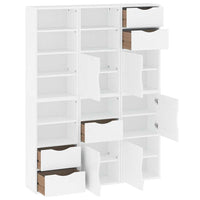 vidaXL Armadietti Laterali 6 pz ODDA Bianco 40x24x79 cm Legno di Pino
