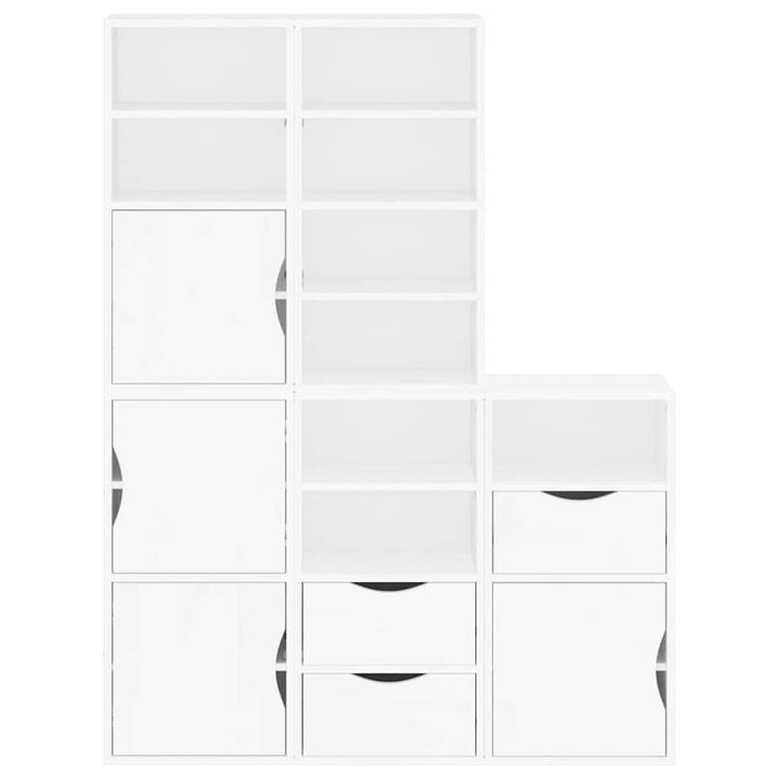 vidaXL Armadietti Laterali 5 pz ODDA Bianco 40x24x79 cm Legno di Pino