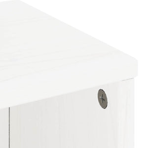 vidaXL Armadietti Laterali 5 pz ODDA Bianco 40x24x79 cm Legno di Pino