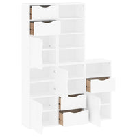 vidaXL Armadietti Laterali 5 pz ODDA Bianco 40x24x79 cm Legno di Pino