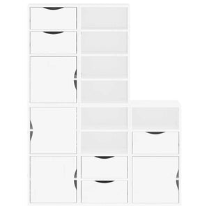 vidaXL Armadietti Laterali 5 pz ODDA Bianco 40x24x79 cm Legno di Pino