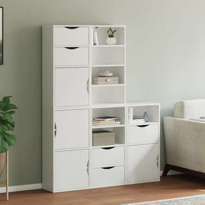 vidaXL Armadietti Laterali 5 pz ODDA Bianco 40x24x79 cm Legno di Pino