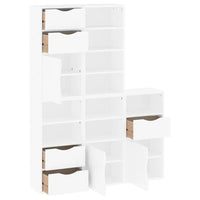 Armadietti Laterali 5 pz ODDA Bianco 40x24x79 cm Legno di Pino 3365367