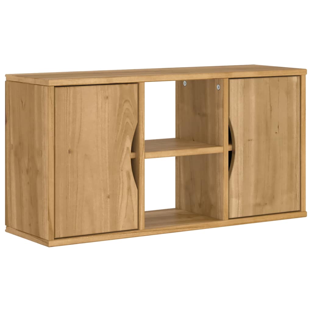 Mobile TV 5 pz-Mobile per TV-Credenza TV con Contenitore ODDA in Legno Massello di Pino 266043