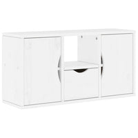 Mobile TV 5 pz-Mobile per TV-Credenza TV con Contenitore ODDA Bianco in Legno di Pino 686572