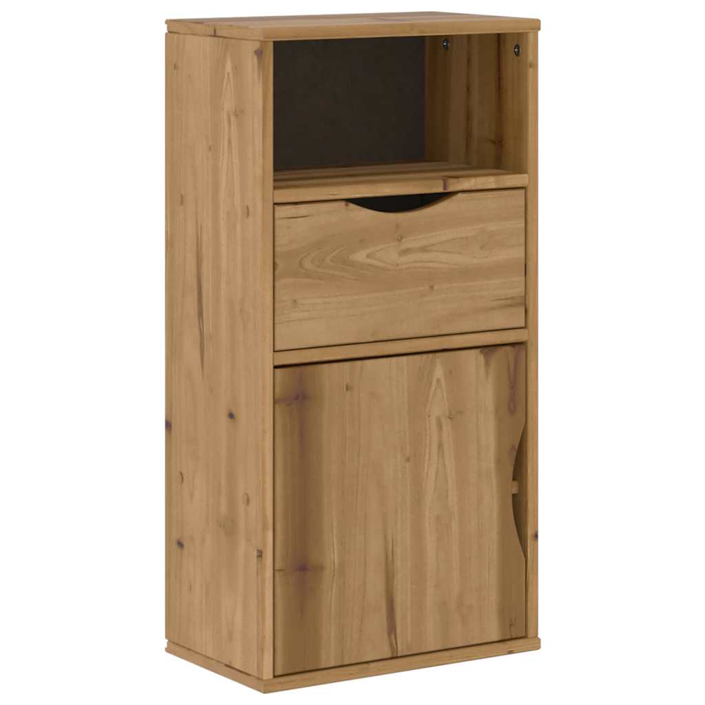Mobile TV 5 pz-Mobile per TV-Credenza TV con Contenitore ODDA in Legno Massello di Pino 404869