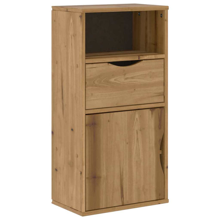 Mobile TV 5 pz-Mobile per TV-Credenza TV con Contenitore ODDA in Legno Massello di Pino 404869