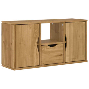 Mobile TV 5 pz-Mobile per TV-Credenza TV con Contenitore ODDA in Legno Massello di Pino 404869