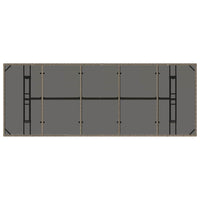 Set da Pranzo per Giardino 11 pcs Grigio Poly Rattan 3365418