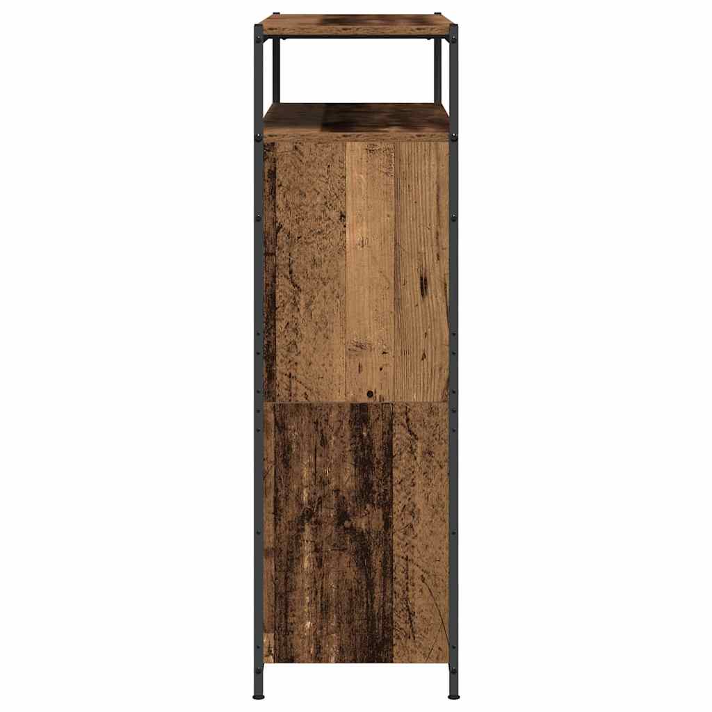 Mobile per Scarpe  con 4 Cassetti Ribaltabili Legno Invecchiato 100x34x112 cm 3365547