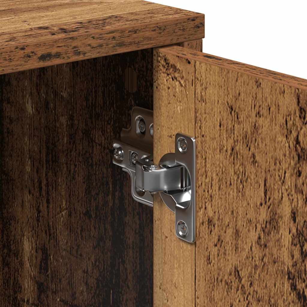 vidaXL Credenza 2 pcs Legno Antico 60 x 31 x 70 cm Legno multistrato