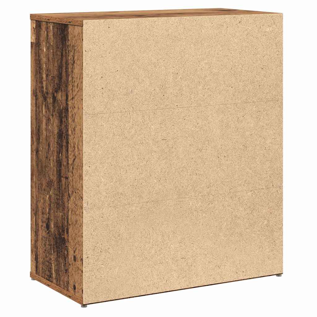 Credenza 2 pz-Set di 2 Buffet-Armadio da cucina Legno vecchio 60 x 31 x 70 cm Legno multistrato