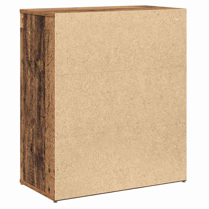 vidaXL Credenza 2 pcs Legno Antico 60 x 31 x 70 cm Legno multistrato