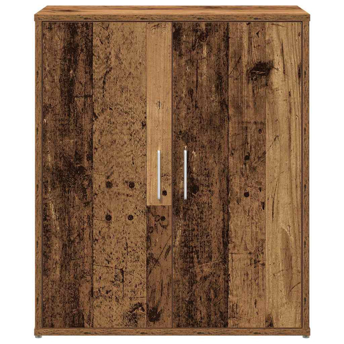 Credenza 2 pz-Set di 2 Buffet-Armadio da cucina Legno vecchio 60 x 31 x 70 cm Legno multistrato