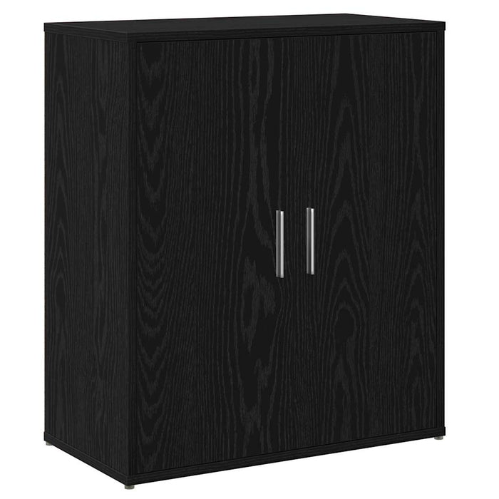 vidaXL Credenza 2 pcs Rovere nero 60 x 31 x 70 cm Legno multistrato