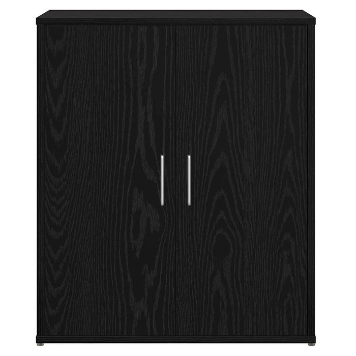 vidaXL Credenza 2 pcs Rovere nero 60 x 31 x 70 cm Legno multistrato