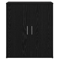 Credenza 2 pz-Set di 2 Buffet-Armadio da cucina Rovere Nero 60 x 31 x 70 cm Legno multistrato