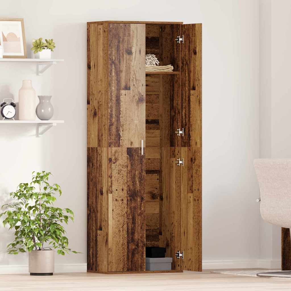 Armadio Alto Legno Vecchio 60x35x180 cm Legno Ingegnerizzato 3365567