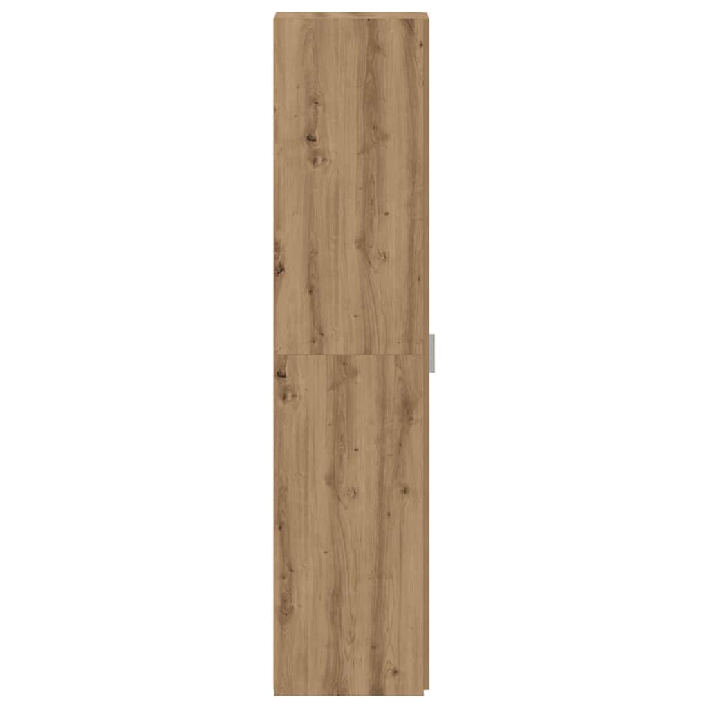 Credenza 2 pz-Set di 2 Buffet-Armadio da cucina Rovere artigianale 30 x 42,5 x 185 cm