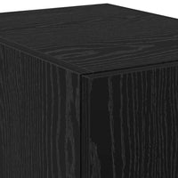 Credenza 2 pz-Set di 2 Buffet-Armadio da cucina Rovere Nero 30 x 42,5 x 185 cm