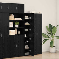 Highboard  Rovere Nero 30x42.5x185 cm Legno di ingegneria 3365578