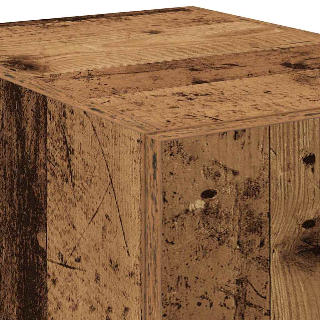 Credenza 2 pz-Set di 2 Buffet-Armadio da cucina Legno vecchio 40 x 42,5 x 185 cm