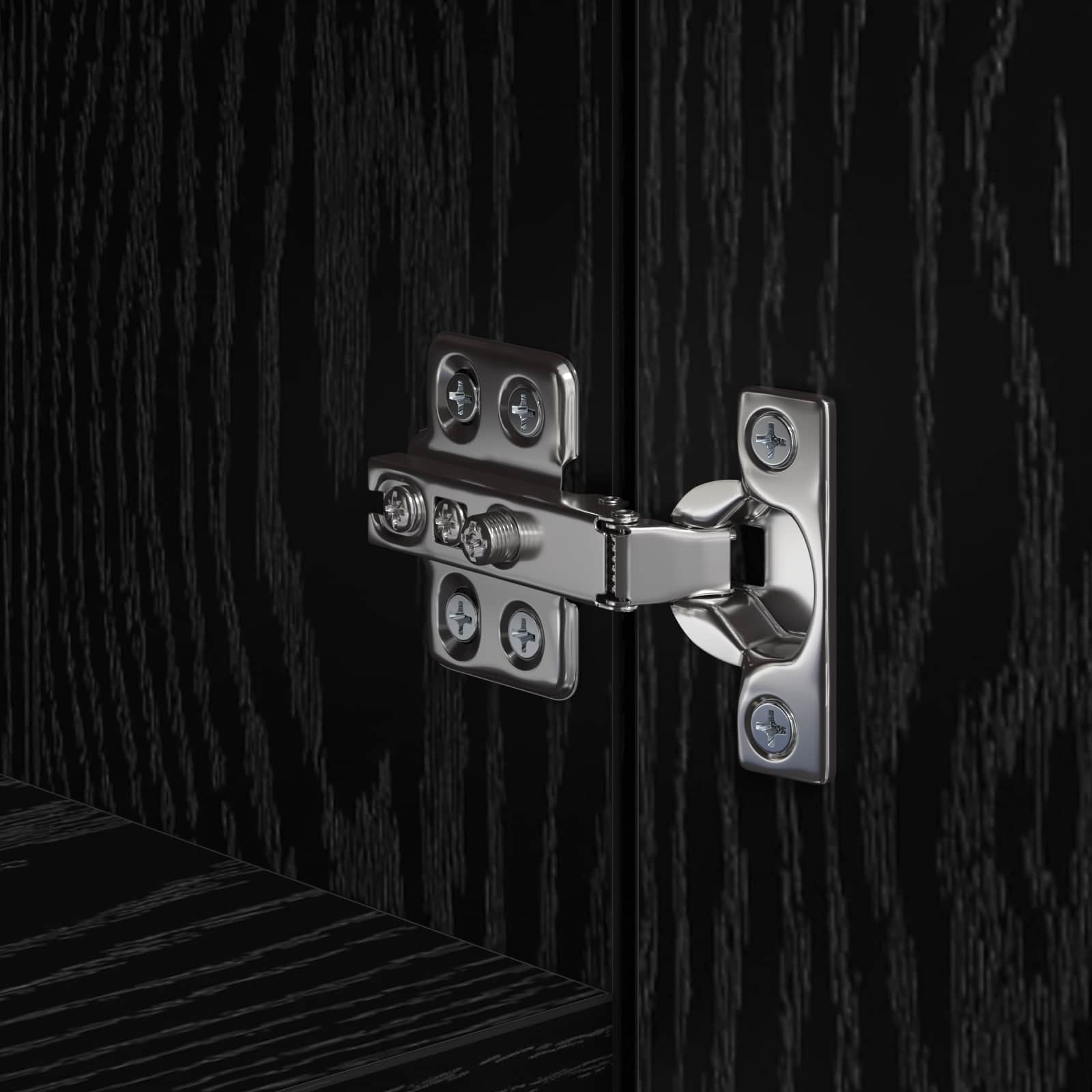 Credenza 2 pcs Rovere Nero 45 x 42,5 x 185 cm 3365584