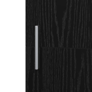 Credenza 2 pcs Rovere Nero 45 x 42,5 x 185 cm 3365584