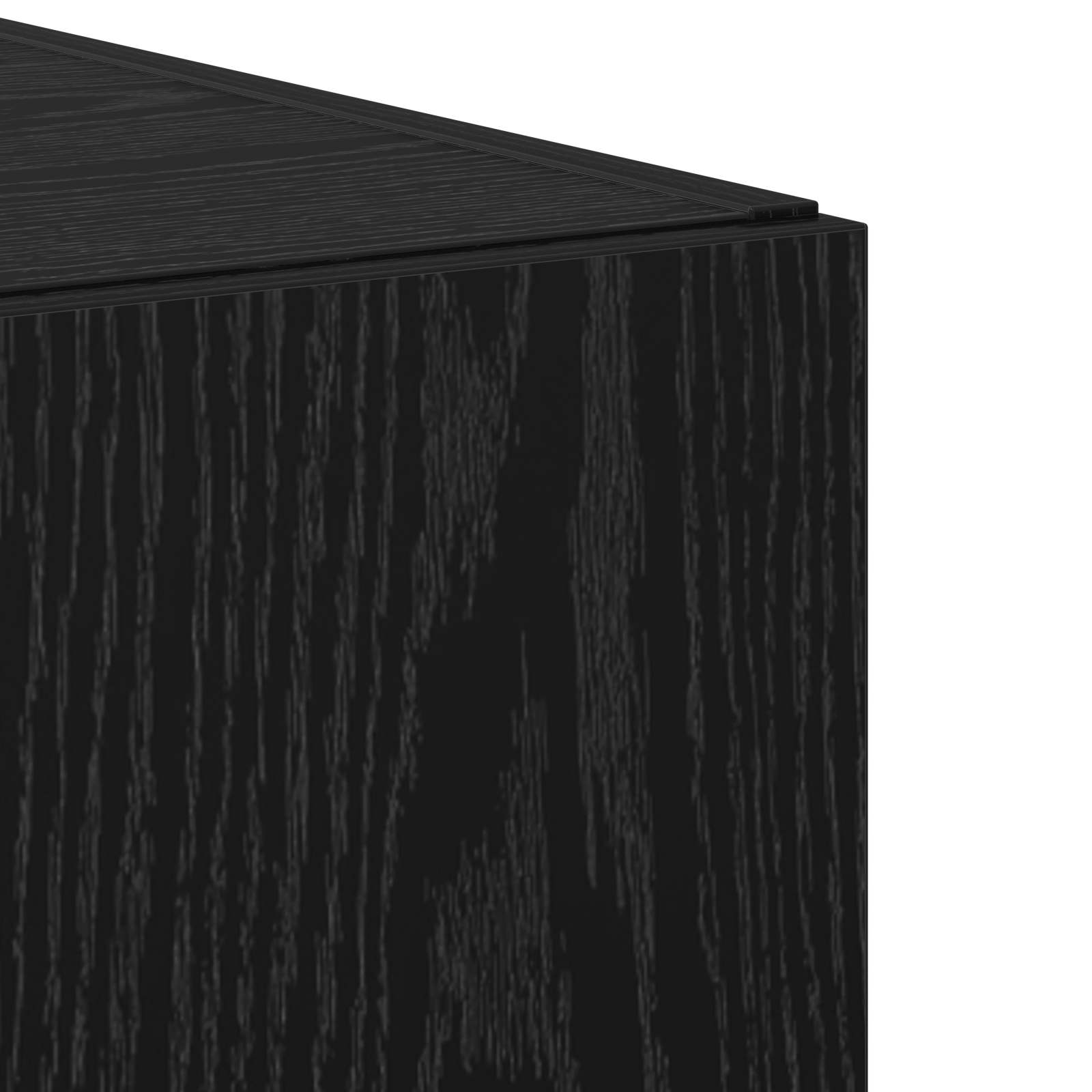Credenza 2 pcs Rovere Nero 45 x 42,5 x 185 cm 3365584