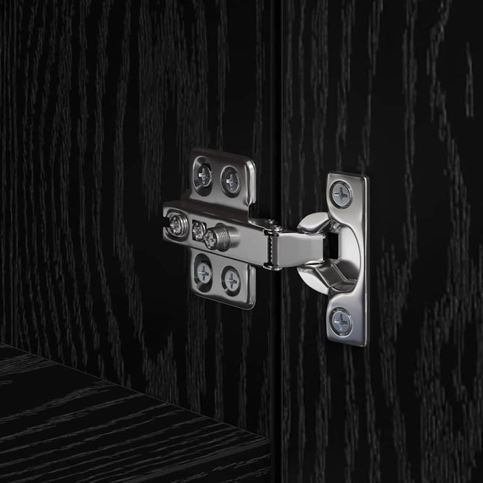 Highboard Rovere Nero  50x42.5x185 cm Legno Ingegnerizzato 3365587