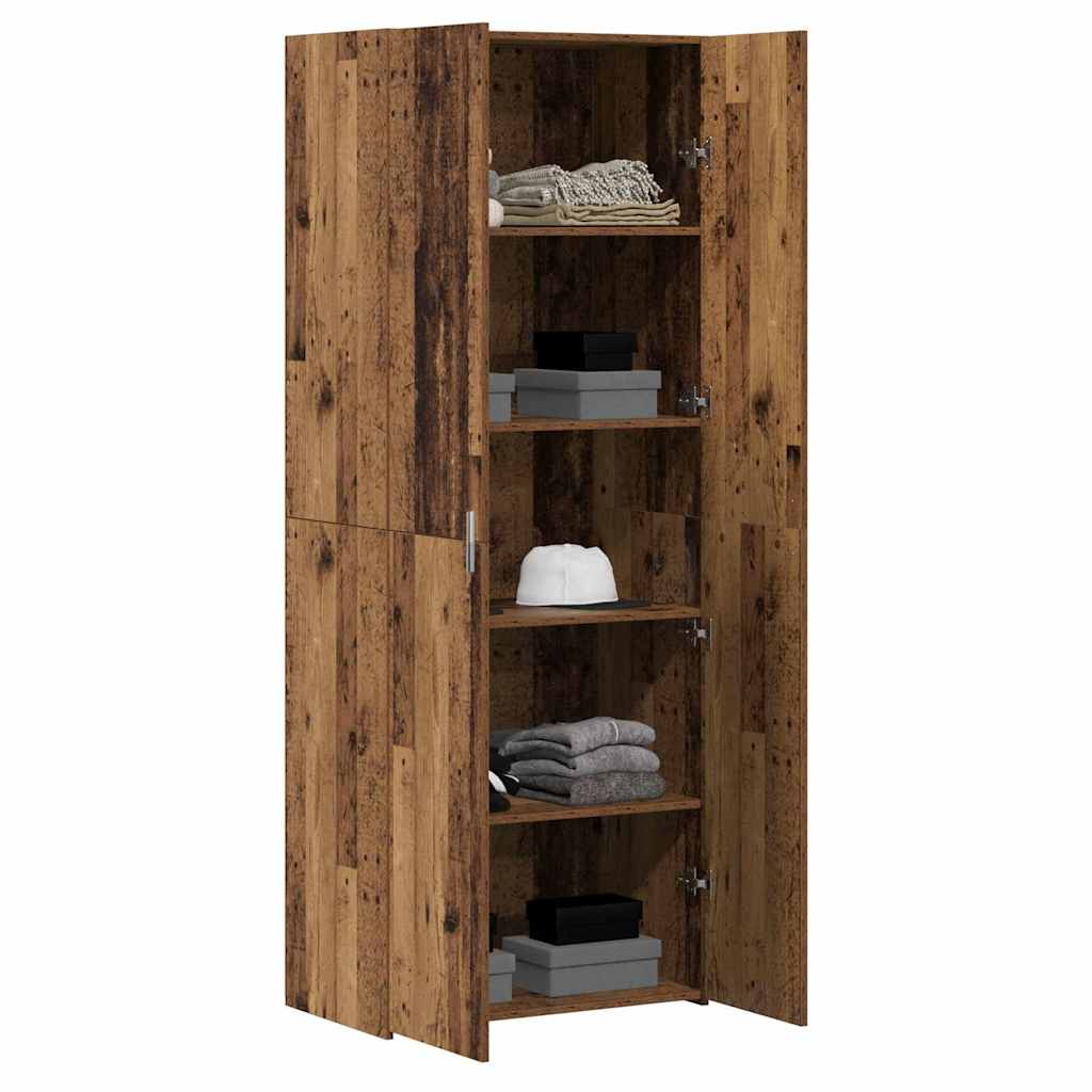 Credenza-Buffet-Armadio da cucina Legno vecchio 70 x 42.5 x 185 cm Legno multistrato