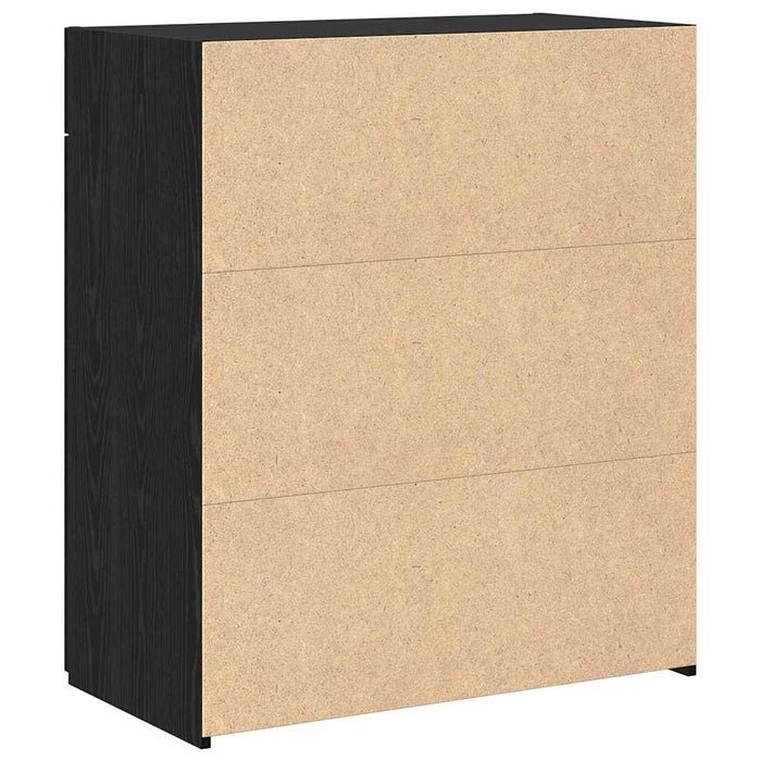 Armadio Rovere nero 80 x 42.5 x 93.5 cm Legno multistrato 3365601